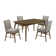 Picket House Furnishings Zuma Standard Height Dining Set In Walnut-Rectangular Table And Chairs