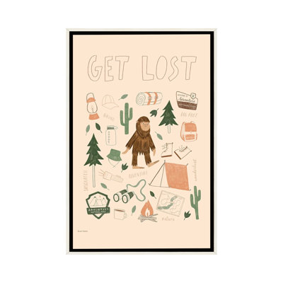 «Get Lost», reproduction d'art sur toile encadrée