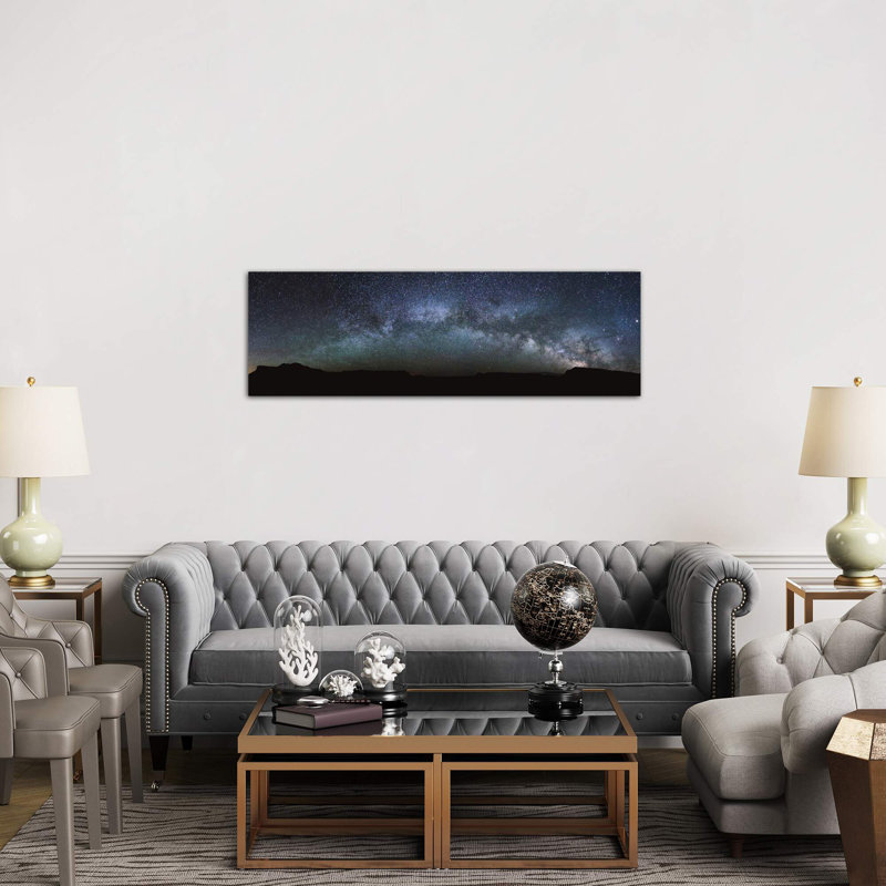 Milky Way Panoramic by Matteo Colombo - Wrapped Canvas Panoramic Print, 30.48 cm H x 91.44 cm W x 1.91 cm D