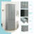 Slim Tall Storage Cabinet With Three Drawers - Multi-Purpose Organizer For Bathroom Or Office-1381721001