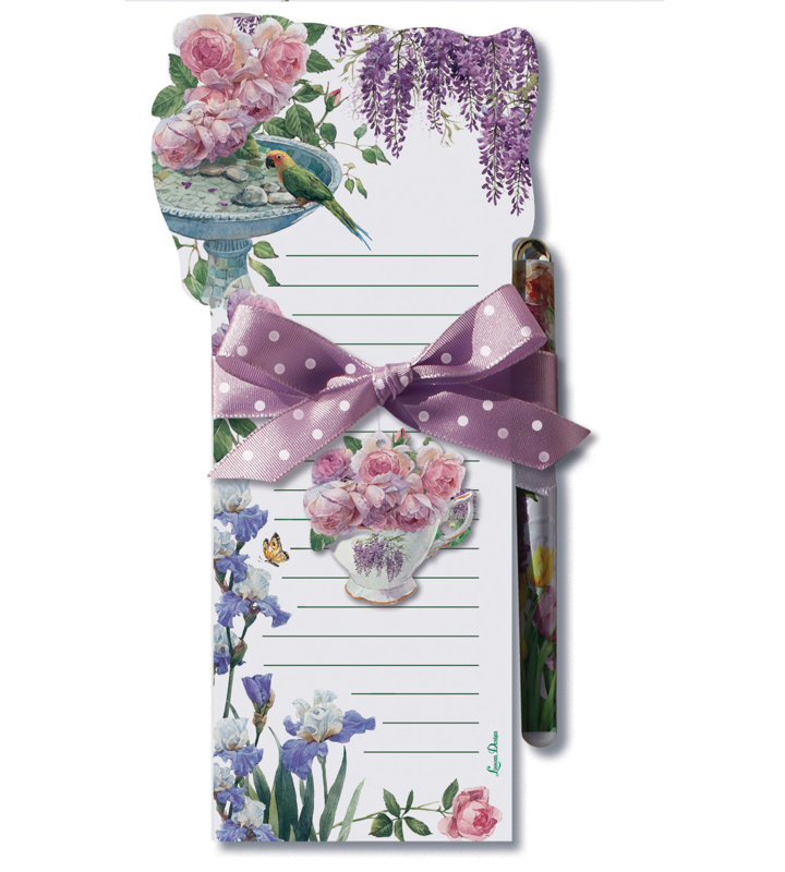 Enchanted Garden Die-Cut Magnetic List Pad