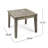 Outdoor Wood Side Table, Grey Finish, Transitional Style, 20X20x15.62, 30Lbs Weight Capacity Grey, Look For , 20"X20"X15.62",