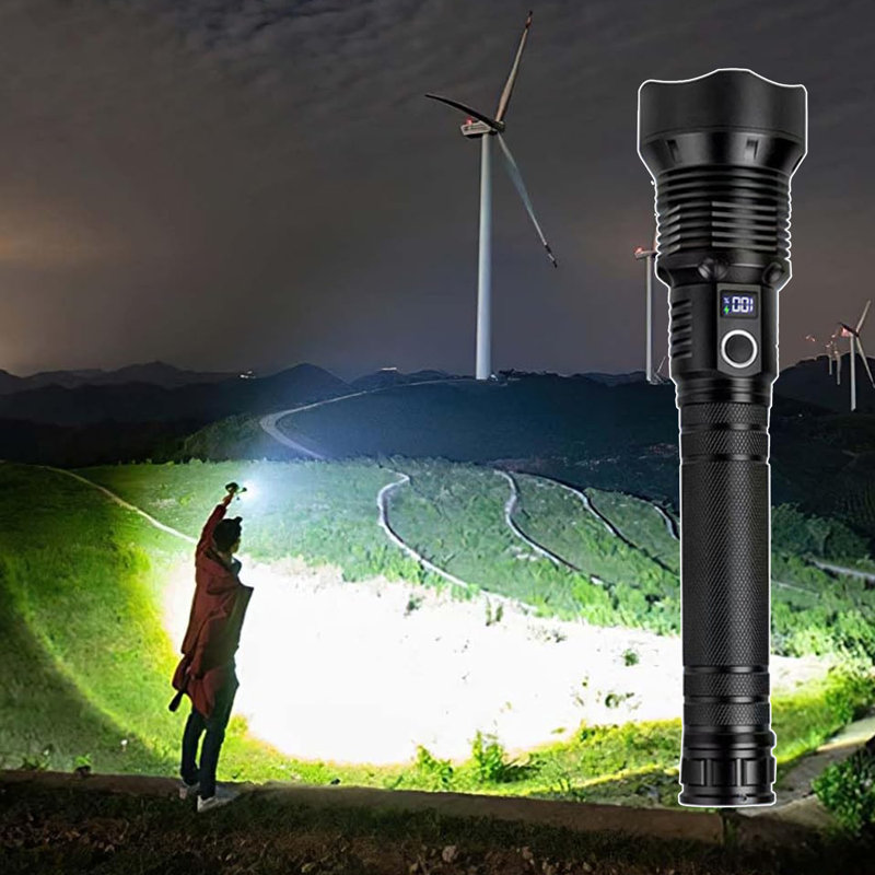 LED Flashlight Rechargeable High Lumen 5 Modes