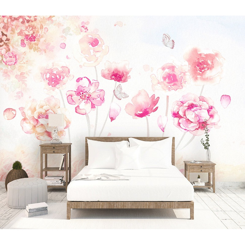 Papier peint texturé amovible Floral, L 2,92 pi x l 4,58 pi