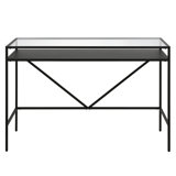 Glass Top Metal Base Writing Desk
