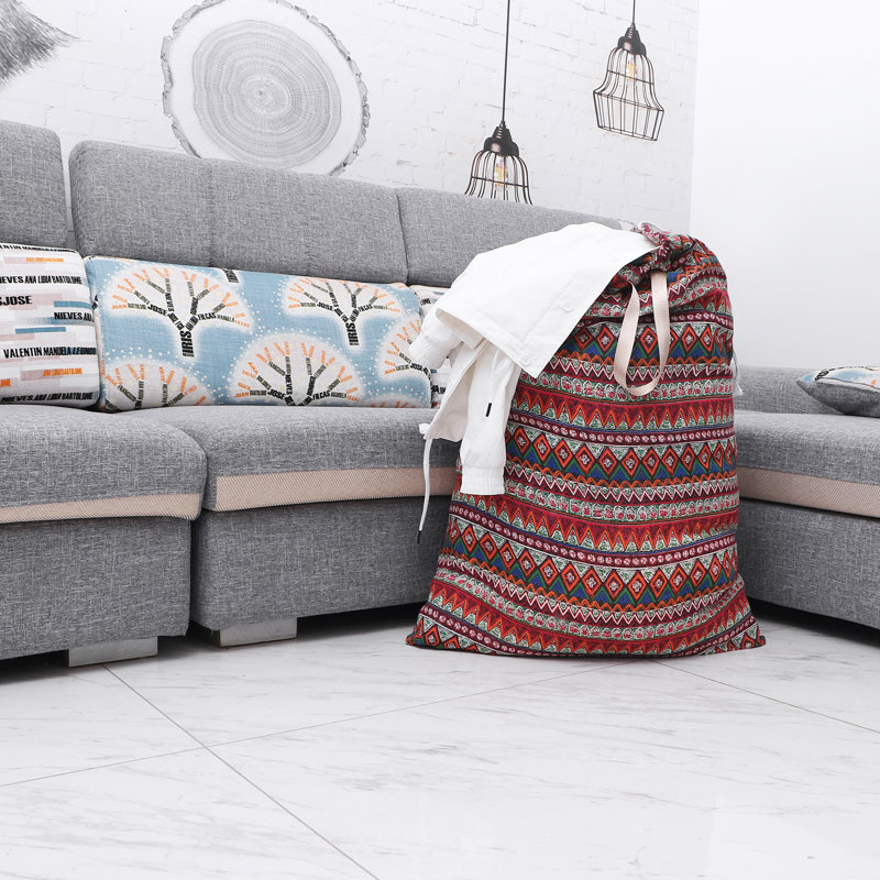 Sac de lavage en tissu, Rouge