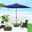 Parasol de patio 10 x 6,5 pi avec bandes lumineuses DEL-1254162703