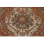 Tapis orange rétro 7 x 7