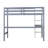 Twin High Loft Bed with Built-in Desk, Ladder & Safety Guardrails – Rubber Wood Kids Study & Sleep Space,Grey-626603433