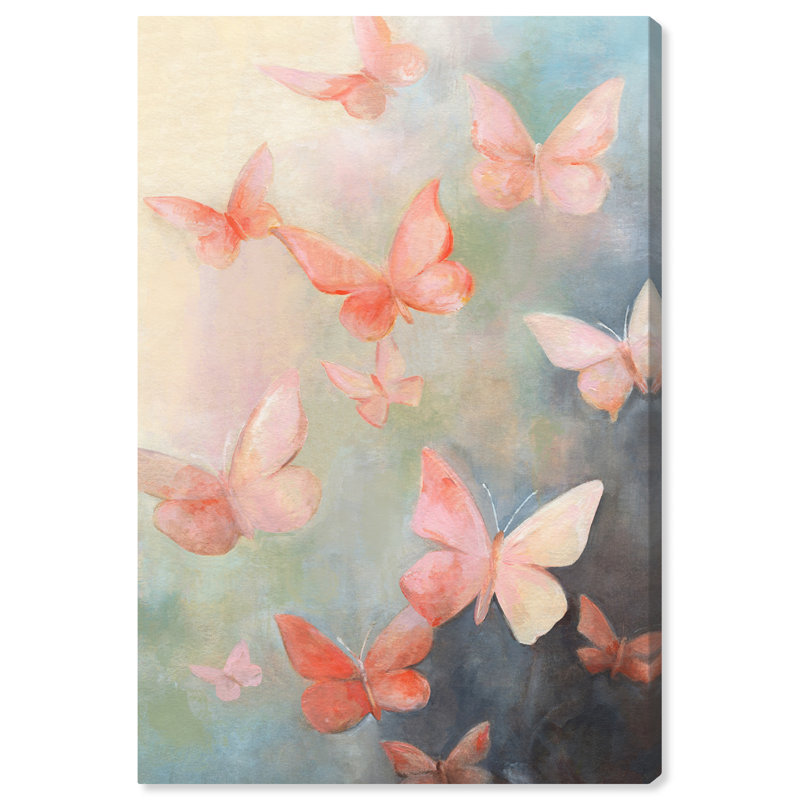 Peaceful Butterflies 15" x 10" Canvas Wall Art