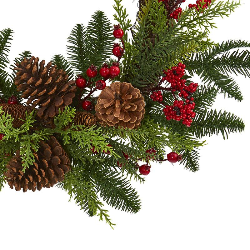 Faux Mixed Assortment Twig 22'' Wreath