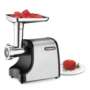 Hi Tek Meat Grinder, 1 Durable Meat Mincer - 1.5 Horsepower, Grind 540 Pounds of Meat per Hour, Stainless Steel Heavy-Duty Meat Grinder, Sausage Tube