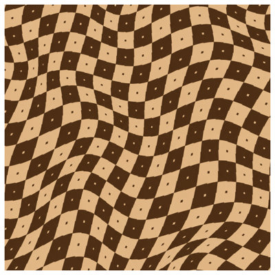 Wavy Checkerboard Pattern Comforter
