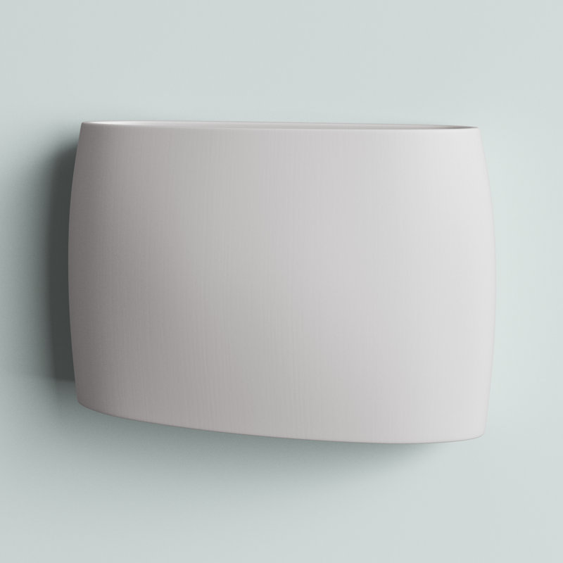 Henry Street Ceramic Flush Mounted Sconce, Bisque