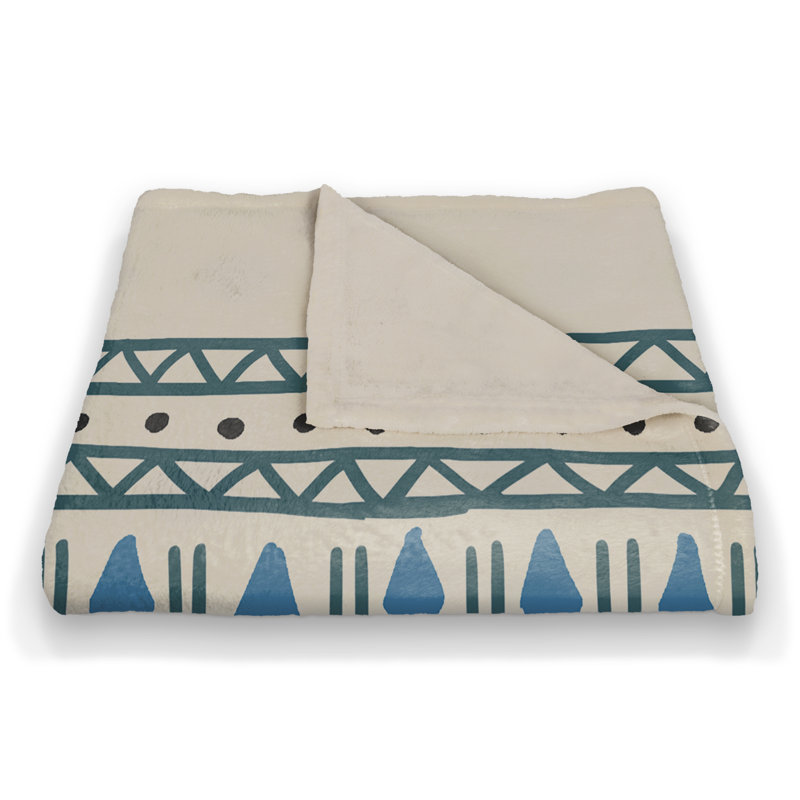  Jeté polaire bleu Tribal