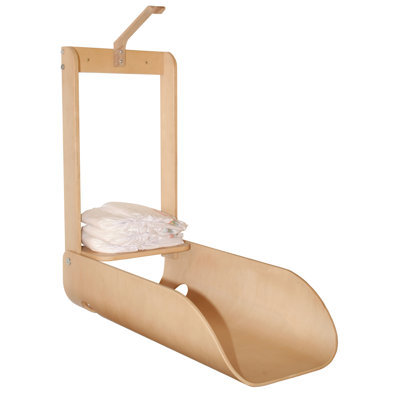 Wooden diaper dispenser