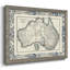 Carte bordée de l'Australie, reproduction sur toile-674629941-674629950