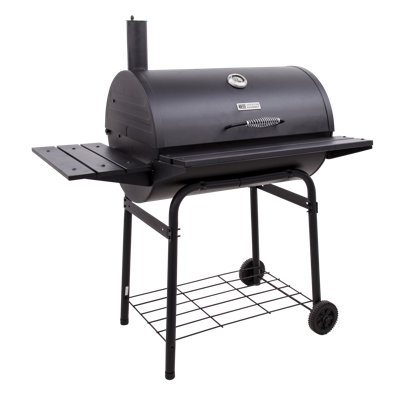 Barbecue au charbon de bois en forme de baril avec tablettes latérales American Gourmet 840 de Charbroil