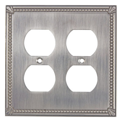 Plaque murale quadruple prise double 2 prises