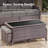  5-Piece Patio Furniture Set With Swivel Glider Chairs, 6-Inch Ultra-Plush Cushions & Water-Resistant Olefin Fabric-1618916288