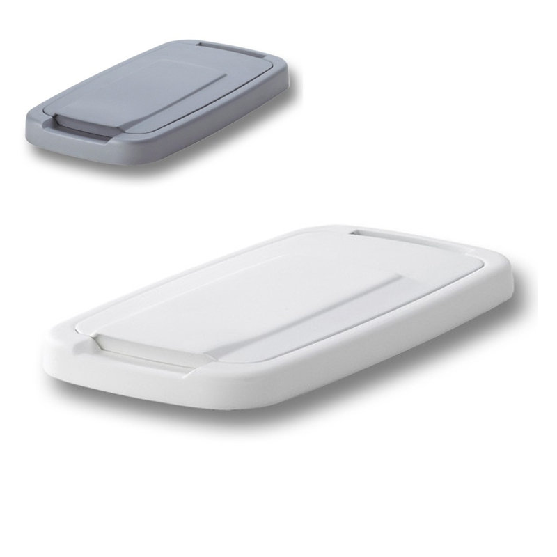Couvercle de remplacement pour poubelle coulissante, Blanc, H 1 po x l 14,5 po x P 7,4 po