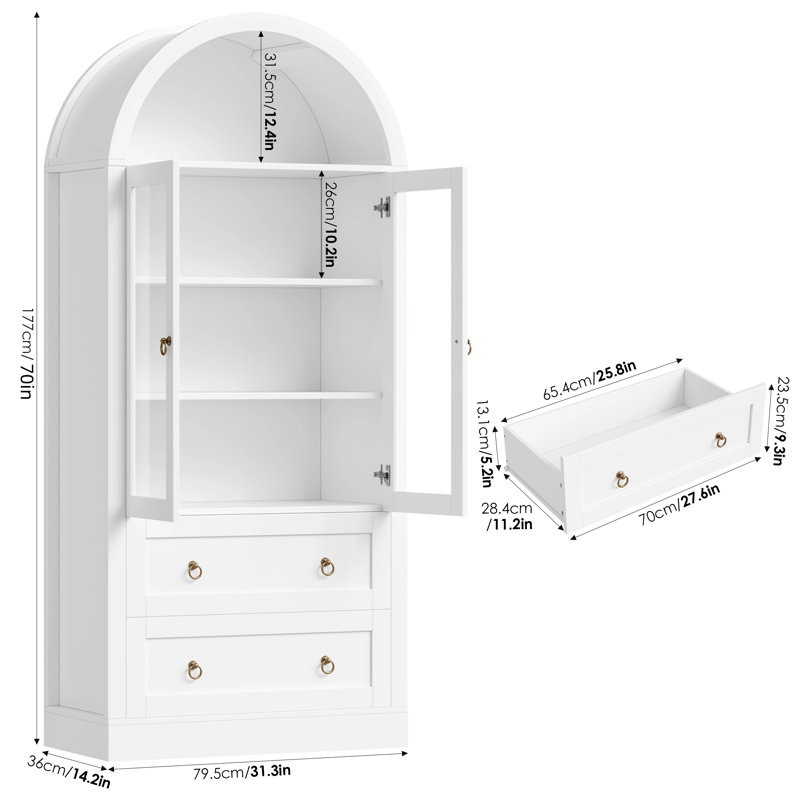 Vitrine Cardentey, Blanc