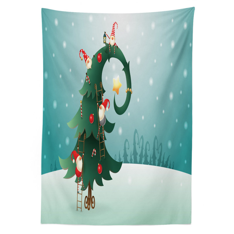 North Pole Tablecloth, 90" x 60"