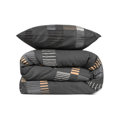 Guttery Geometric Shapes Bedspread with Pillowcases