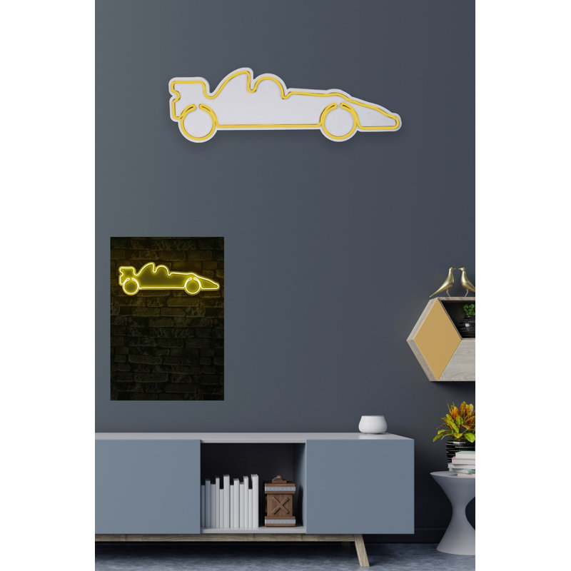 Bande d'éclairage flexible à DEL néon, imperméable, jaune, 15,7 x 24,0 x 1,2 pouces | DC 12 V, 36 W, 350 lumens, IP67 | Idéal pour la décoration intérieure, les fêtes et les événements | Gabarit en mousse de PVC durable, adaptateur 12V 4A inclus