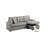 Convertible Sectional Sofa Pull Out Bed Couch Storage Chaise Tufted Reversible