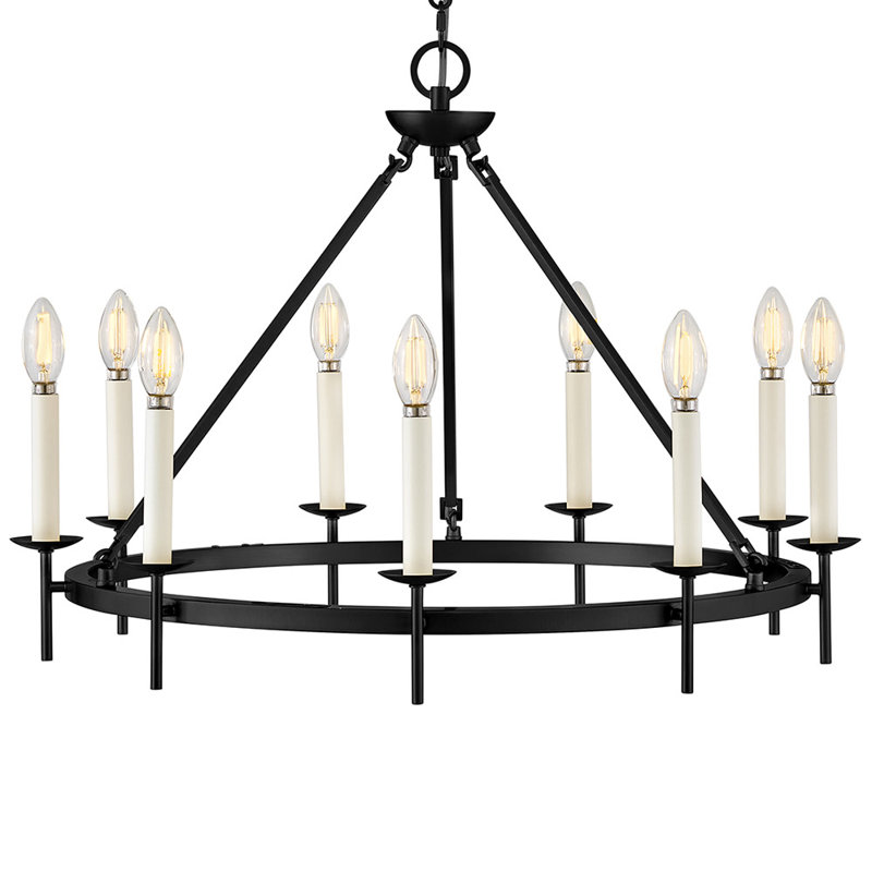 Copley 9-Light Chandelier, Black