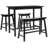 Fellsburg 4 - Person Solid Wood Top Four Leg Dining Set-1957545501-1985957456-1985957455