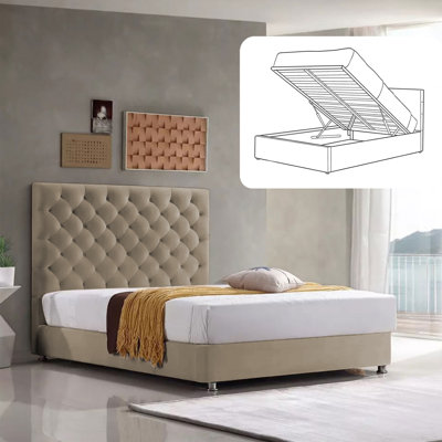 Adriella Upholstered Ottoman Storage Bed