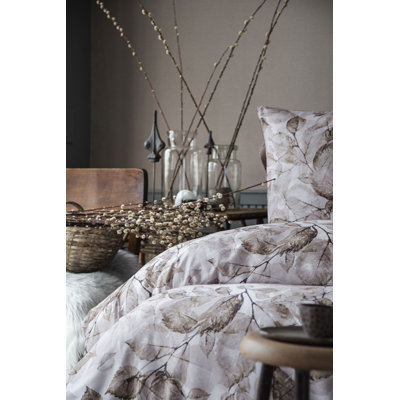Satin Floral Duvet Cover