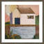 «Small House V» par Susan Savory, impression sur bois encadrée-100672157