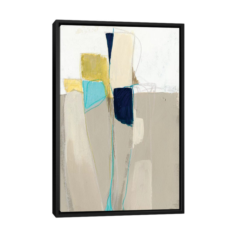 «Subset II», reproduction d'art sur toile tendue, H 48 po x l 32 po x P 1,5 po, Toile avec cadre noir, Pas de tapis