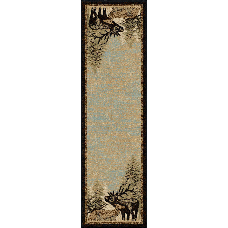 Tapis brun Hills, Tapis de couloir 2 pi 3 po x 7 pi 7 po