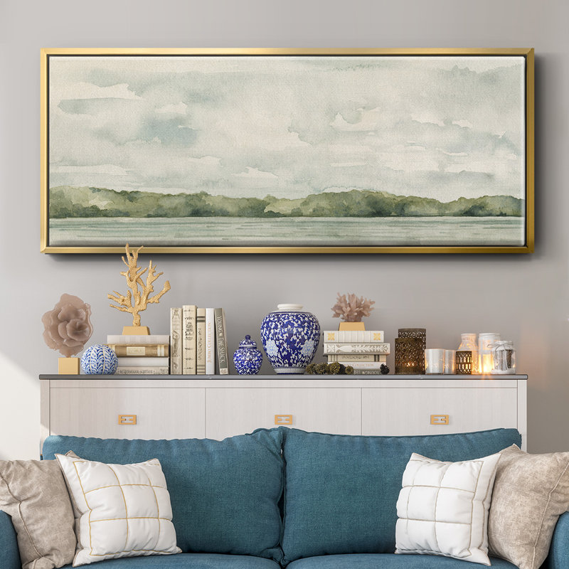 Riverside Views II- Framed Canvas