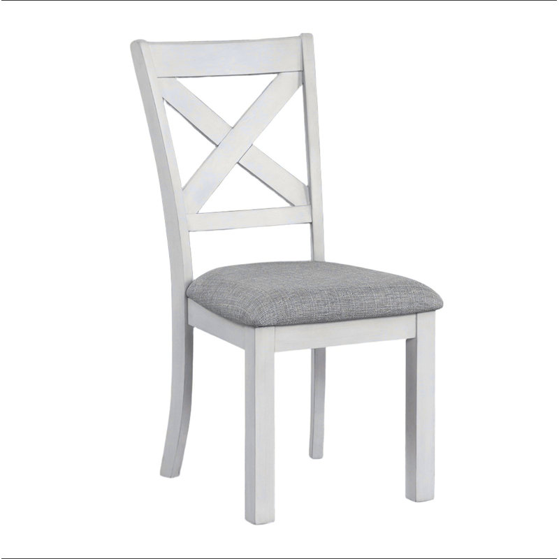 Mobilier de salle à manger rustique en chêne blanc 2 pièces Farmhouse