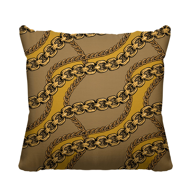 Housse de coussin d'extérieur carré Alessia, 17 po x 17 po, Beige, Carré