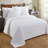 Jullian 100% Cotton Chenille Tufted - Classic Stripe Bedspread Soft & Cozy Bedding for All Seasons, Machine Washable Coverlet-1609756615-1609756638