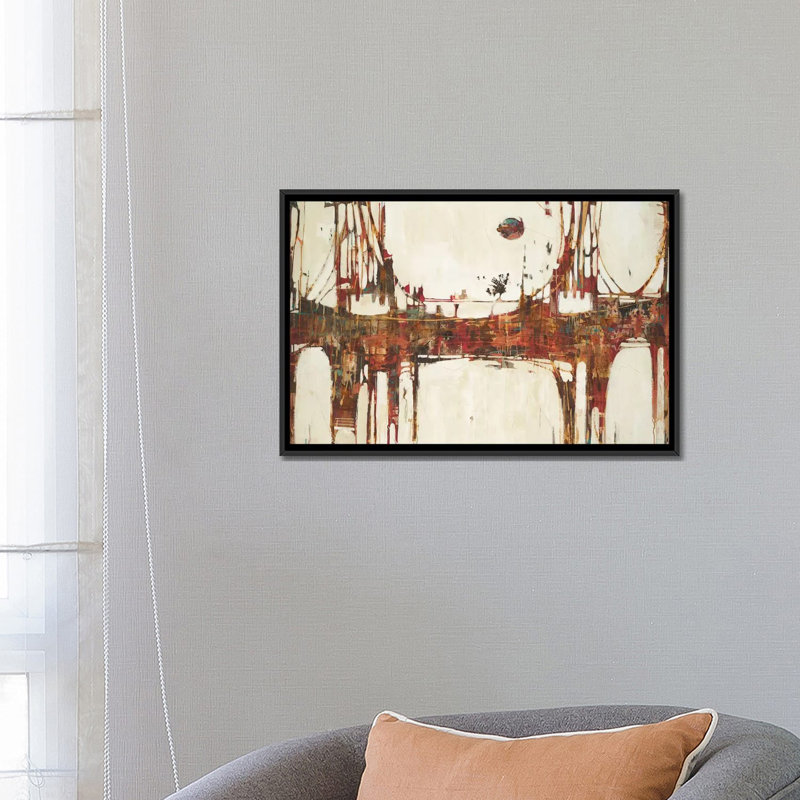 «Building Bridges», reproduction sur toile, H 18 po x l 26 po x P 1,5 po, Toile avec cadre noir