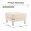 Repose-pieds capitonné Boucle-116784697