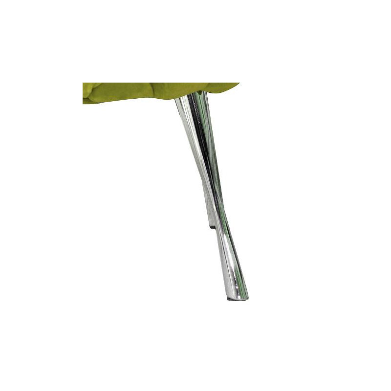 Solid + Manufactured Wood Accent Stool, Lime Green