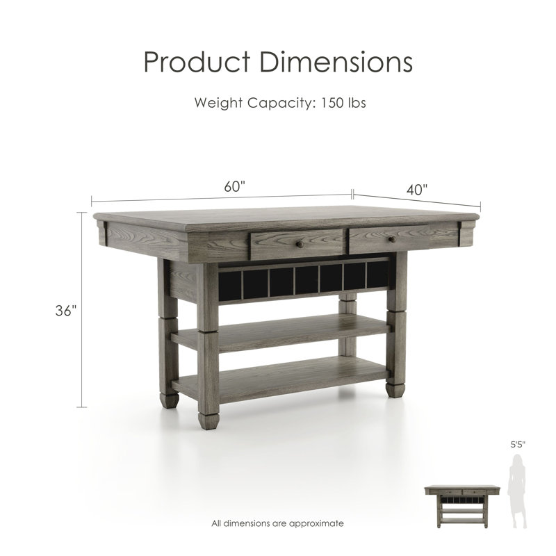 Devontee Wood 7 Counter Height Table Set, 7 Pieces: Table, 6 Chairs