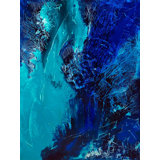 Mother Ocean 4 Painting by Rhona LK Schonwald