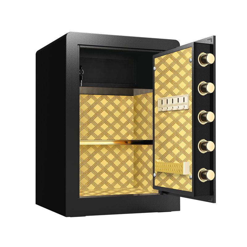 Coffre-fort de sécurité numérique robuste - 3,0 pieds cubes avec code caché noir, imperméable pour diverses utilisations Armoire intérieure privée sécurisée