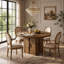 with Solid Wood Base Dining Table