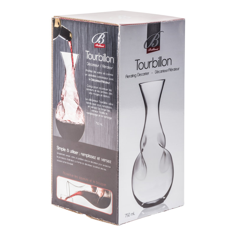 Elegant Twisted Crystal Glass Wine Aerator Decanter