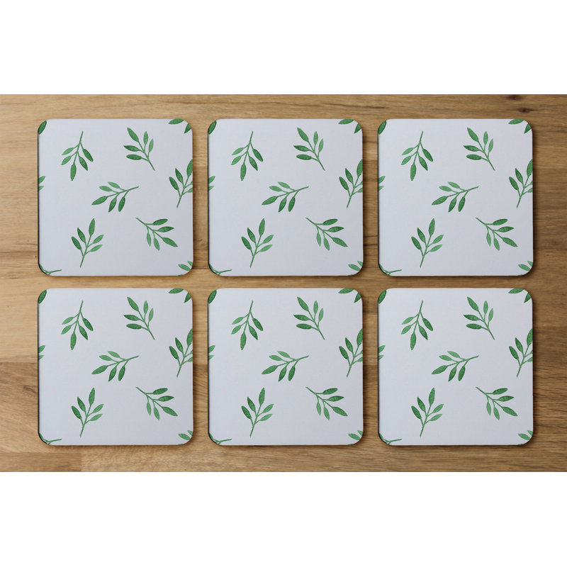 Square 6 Piece Coaster Set